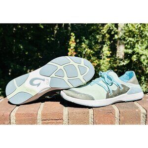 OLUKAI Miki Li / Pale Moss / Dolphin / Slip On Sneakers / Size 7 / Women's Shoes